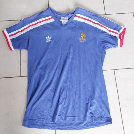 Adidas Frankreich Trikot Home 1986 - Nr.10 Platini - Gr. XL
