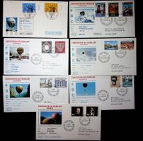 SUISSE  POSTE AÉRIENNE 7 VOLS  BALLON FDC 1962-1980 /U298