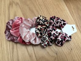 Haargummis Samt Scrunchies 5er Set neu mit Etikett