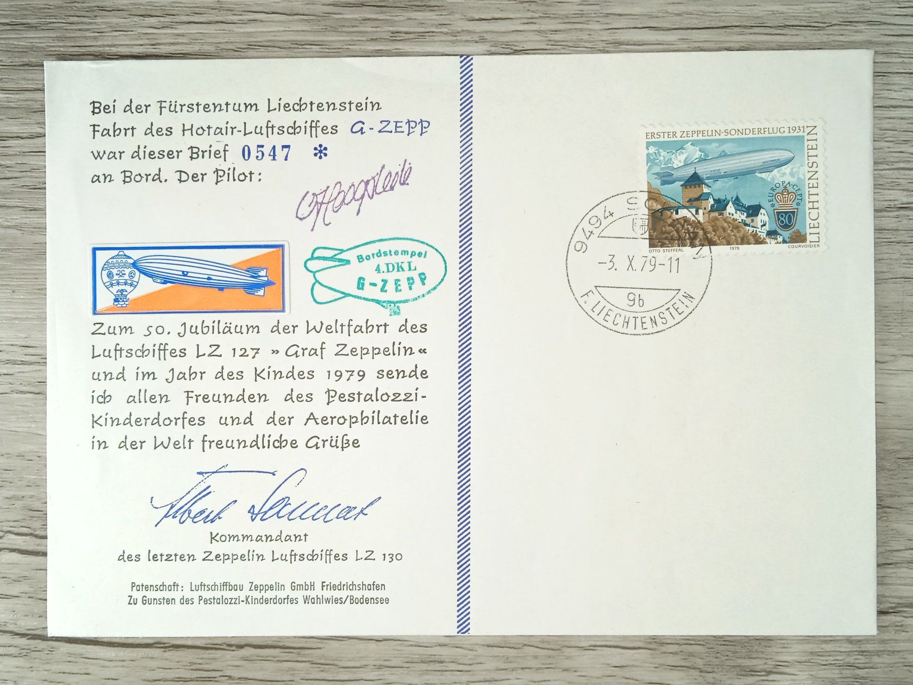 Tutti i francobolli: TR05 Enveloppe + Timbre Liechtenstein 1979 – Usato da Cousset venduto da Patrick_Collections