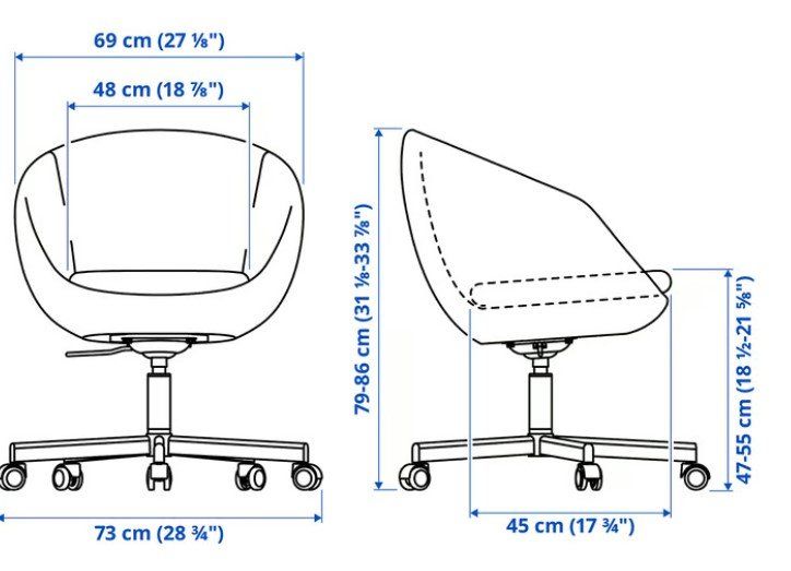 Ikea Stühle: Bürostuhl mit Rollen – Neu (gemäss Beschreibung) aus Lupfig von wanderlaedeli 1