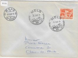 Mels SG - Werbestempel 8.4.1960