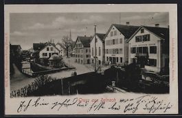 Reinach /AG, Strassenpartie mit Hotel B