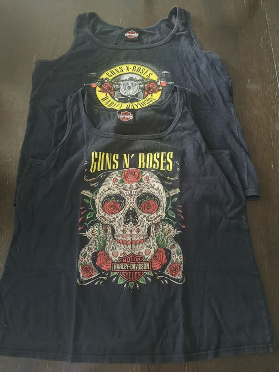 2 X Harley Davidson Guns N'roses Tank Top Débardeur L 