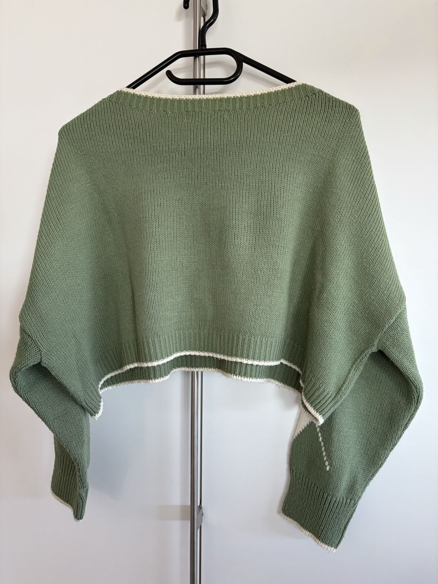 Stradivarius Maglioni & Felpe: Cropped Pullover (grün in Grösse S) || Stradivarius – Usato da Düdingen venduto da Hiron_o7 1
