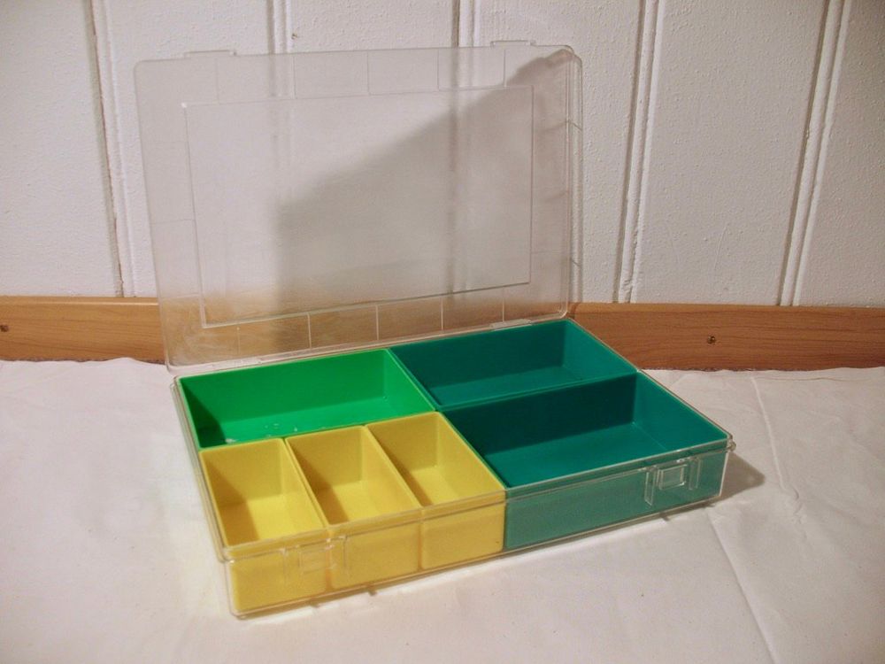 Kleinteile Sortiment Lager Box Sichtlager Kasten 6 Fächer (Gebraucht ...