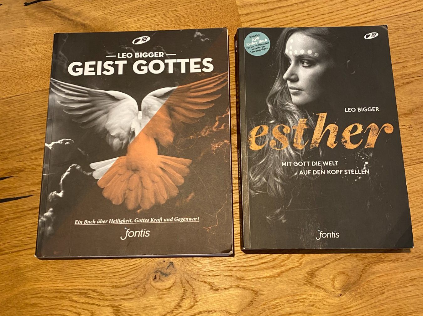 Libri: Leo Bigger "Geist Gottes" und "Esther", 2 Bücher – Usato da Amriswil venduto da Egoldi