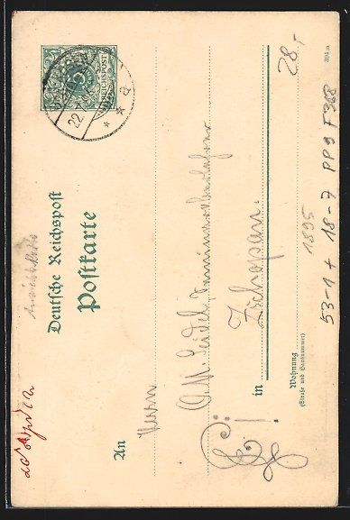 Cancelleria postale: Vorläufer-Lithographie Ganzsache PP9F36 – Usato da Berlin venduto da bartko-reher 1