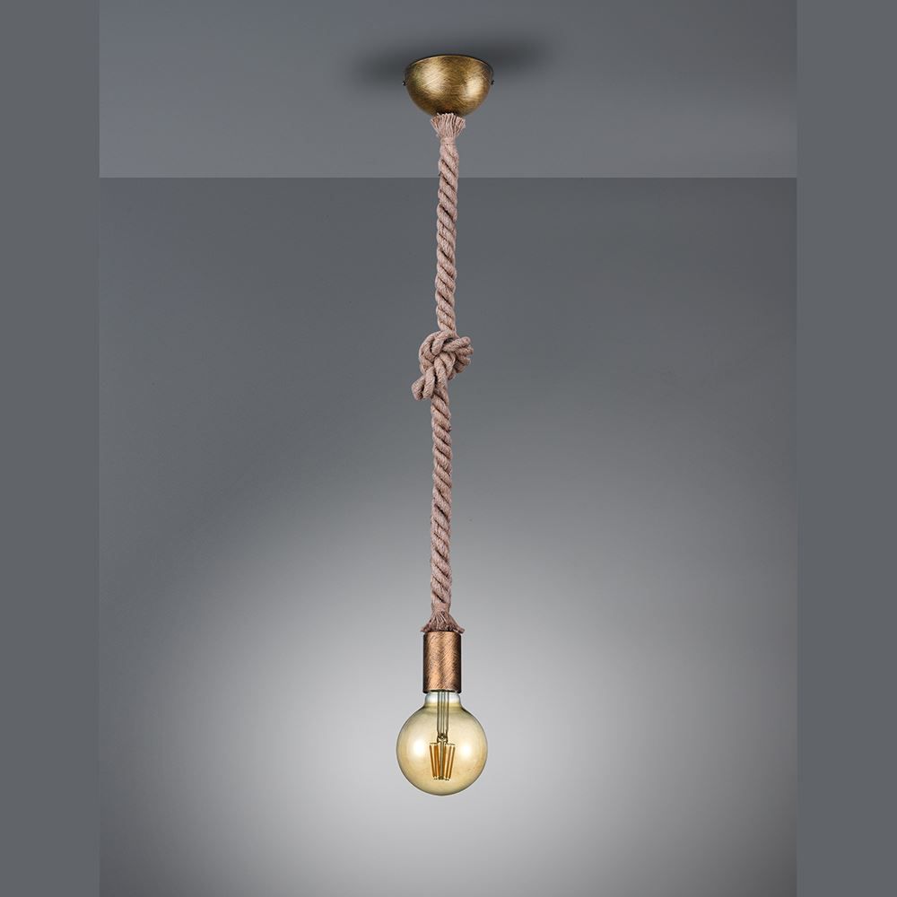 Lampadari & plafoniere: Pendelleuchte, Altmessing, 150 cm Höhe – Nuovo (secondo la descrizione) da Kreuzlingen venduto da Smart-Light 2