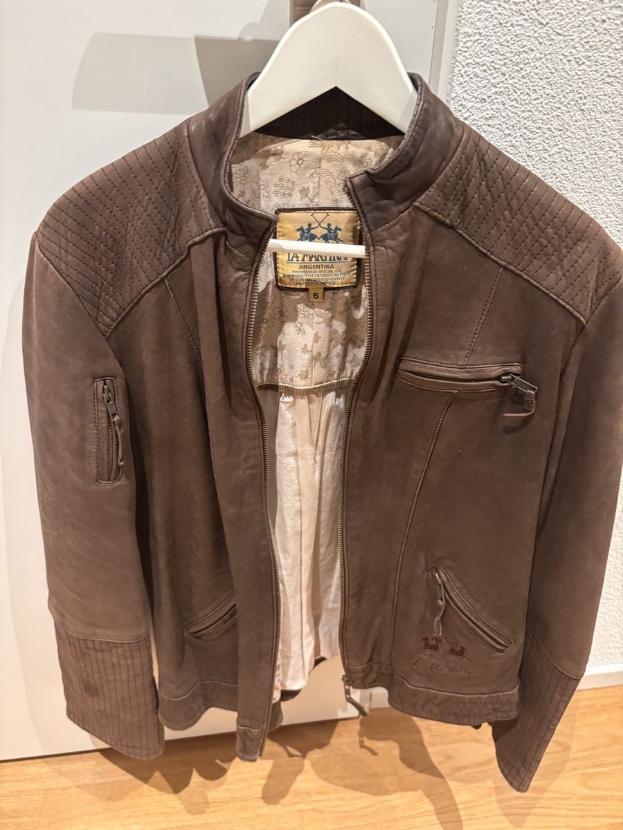 La Martina Vestes: LA MARTINA leather jacket brown size 5 – D'occasion à Derendingen par cc_229