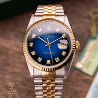 Rolex Datejust 36 Blue with Diamonds/ 16233G/ 1995