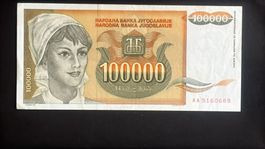 Jugoslawien 100000 Dinar 1993