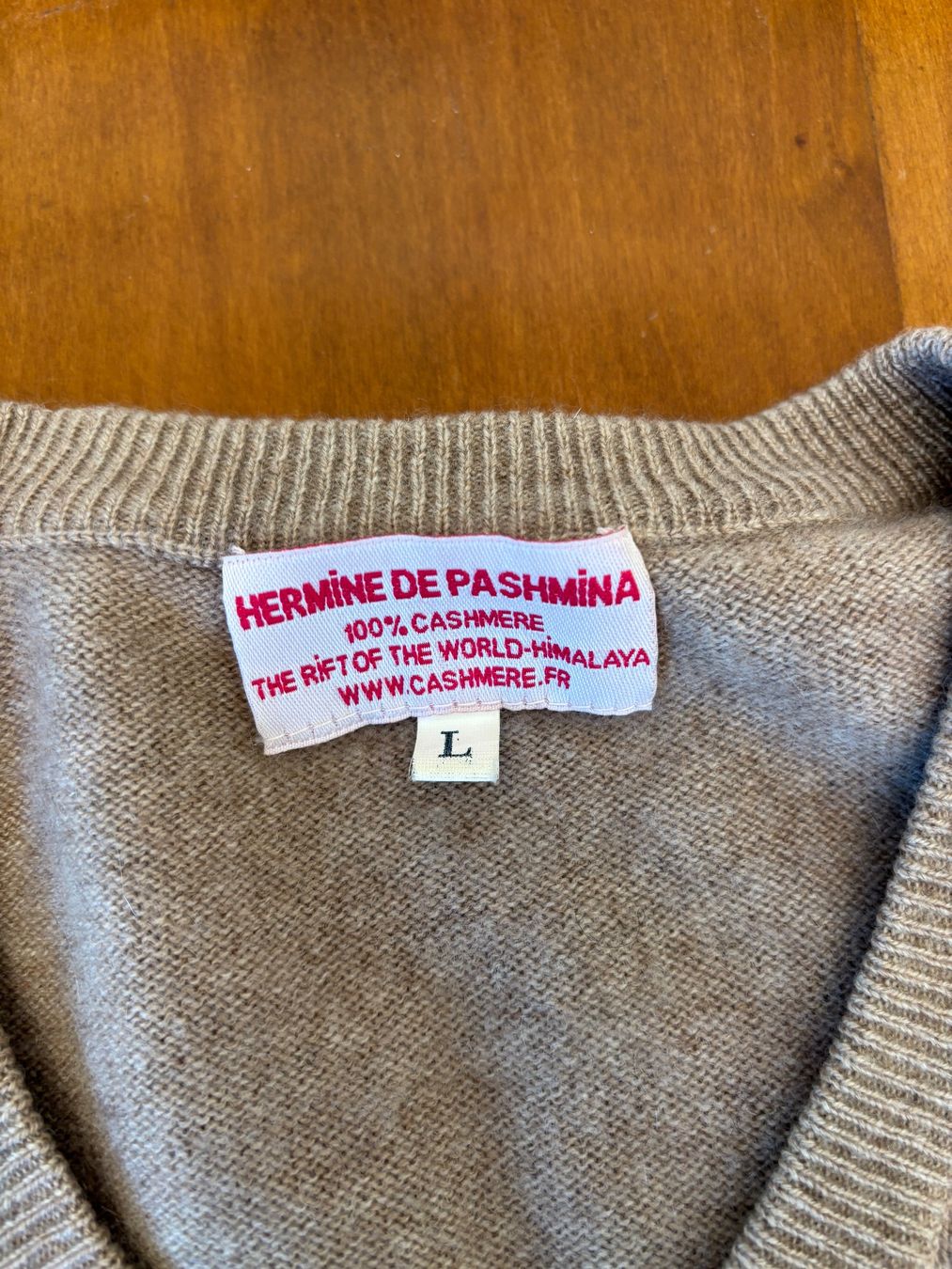 Maglioni & Felpe: Pull 'Hermine de Pashmina' 100% cachemire L/XL - TBE – Usato da Prangins venduto da pad2424 2