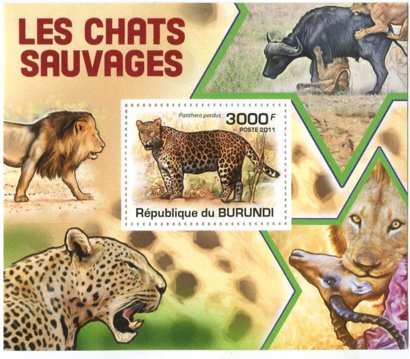 Tutti i francobolli: Block "Leopard". Burundi – Nuovo e nell'imballaggio originale da Basel venduto da Butsch5