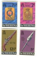 Briefmarken "Waffen". St. Helena