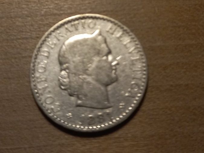 Tutti le monete: 20 Rappen 1881 – Usato da Zürich venduto da Hofzgee 1
