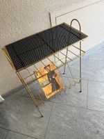 Vintage Zeitschriftenständer Beistelltisch Lochblech 60er