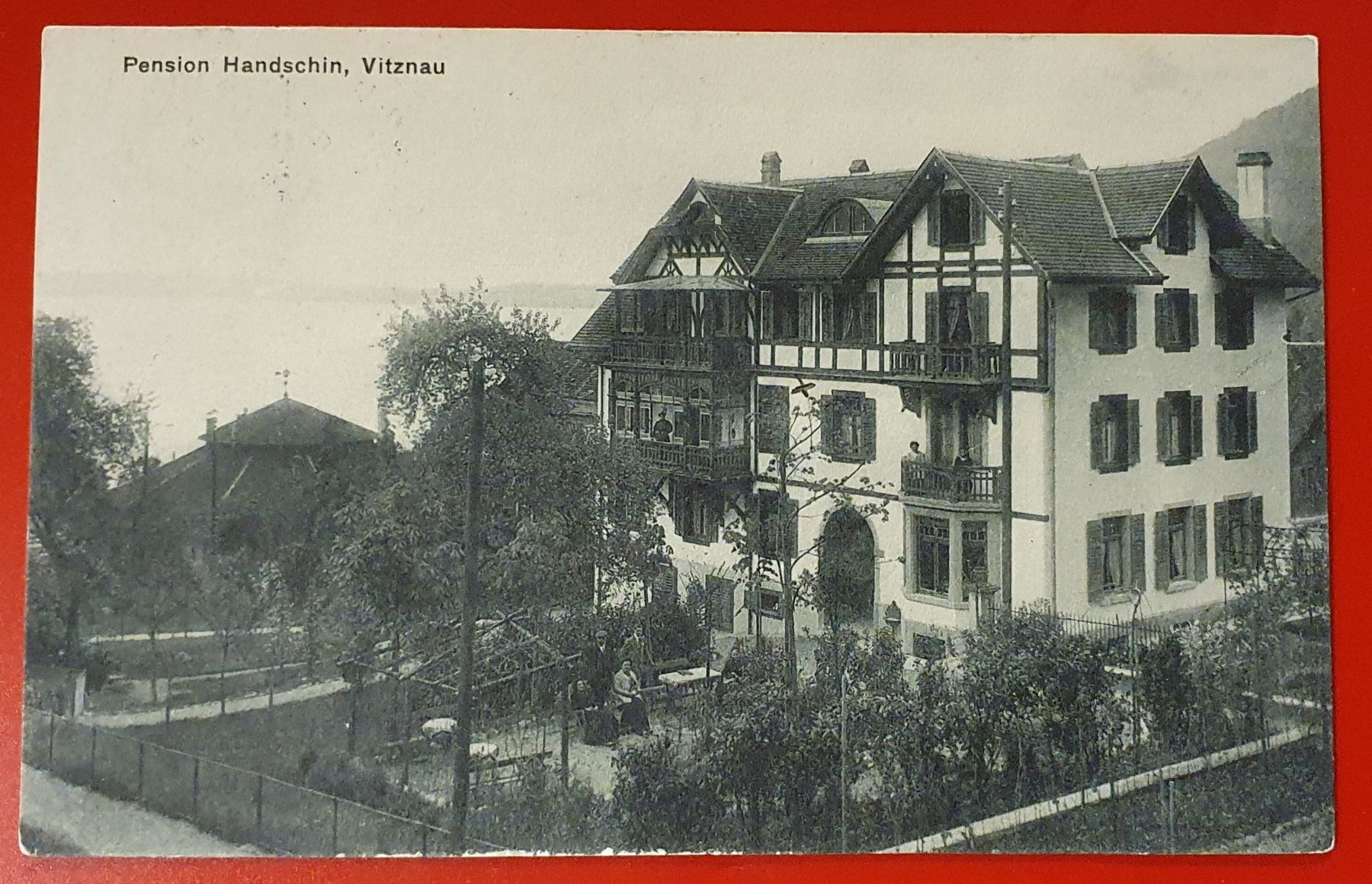Cartoline postali: Vitznau 1914 - Pension Handschin – Usato da Kreuzlingen venduto da Rschweiz1