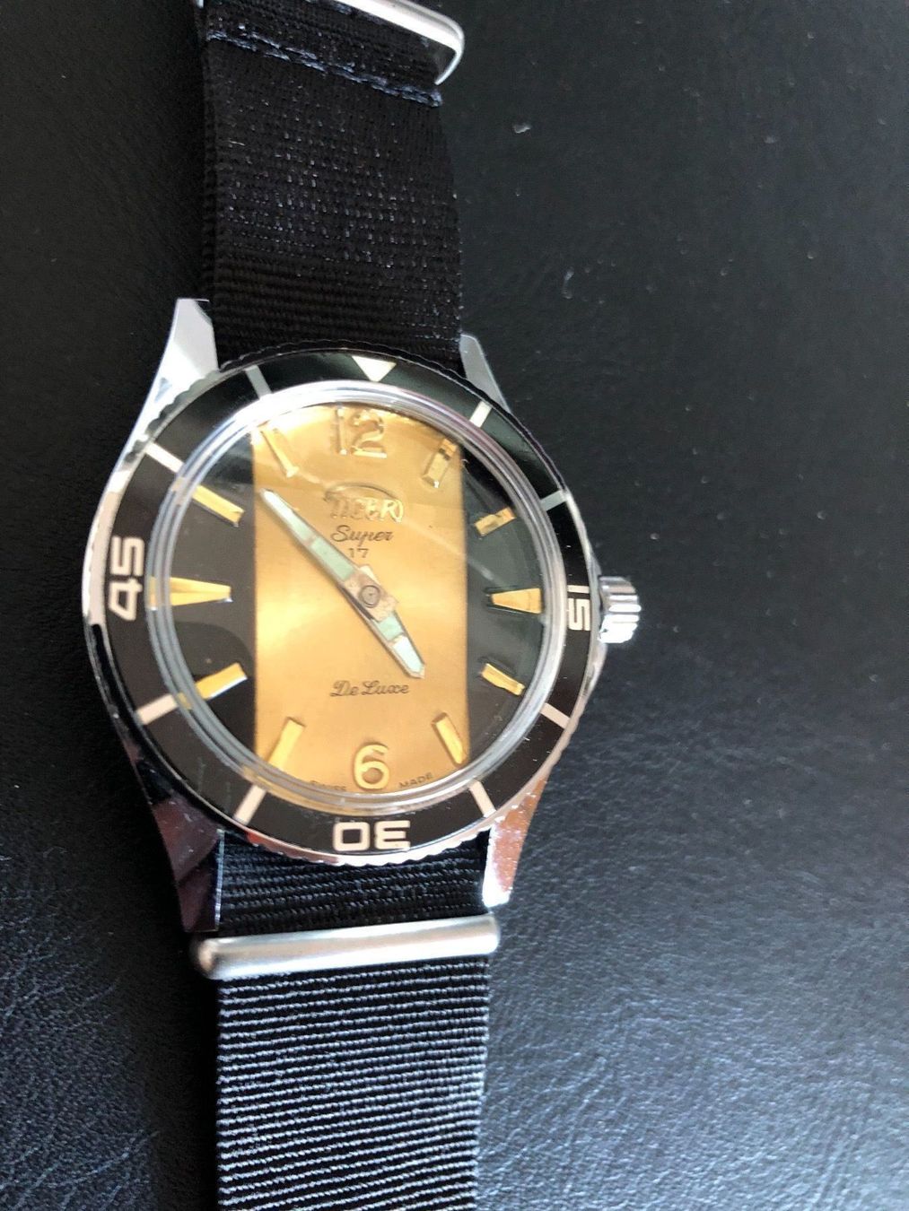 Orologi: Vintage Swissmade Diver Tiger De Luxe – Usato da Zeihen venduto da Swissmade 1