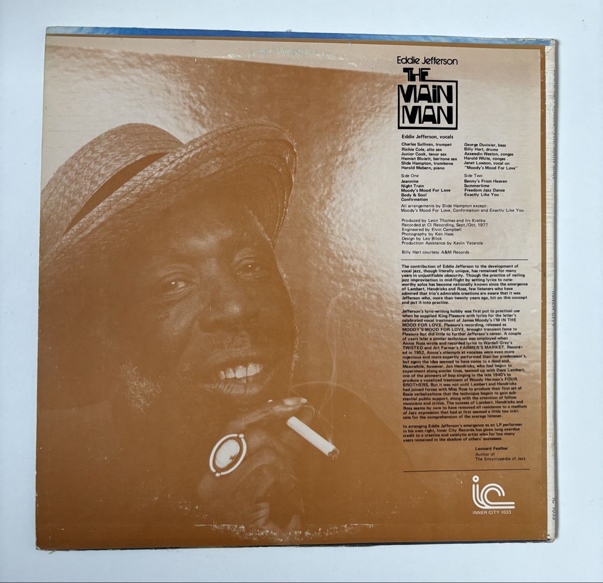 Dischi in vinile: Eddie Jefferson - The Main Man - LP VG+/VG+ – Usato da Neuchâtel venduto da Deivid2 3