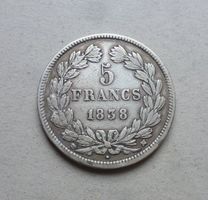 Frankreich ++ 5.- Francs 1838 MA