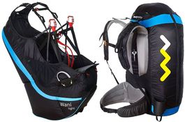 Gurtzeug Gleitschirm Woody Valley Wani light blau