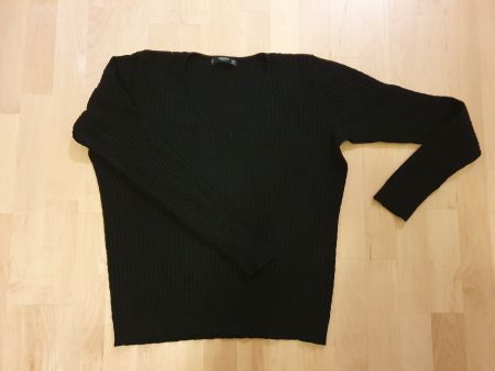 MANGO - Longsleeve - basic - Pullover - Gr.M - schwarz