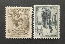 Belgien 1922-23, ungestempelte