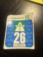 Autobahnvignette Schweiz 2026 unbenutzt Klebevignette