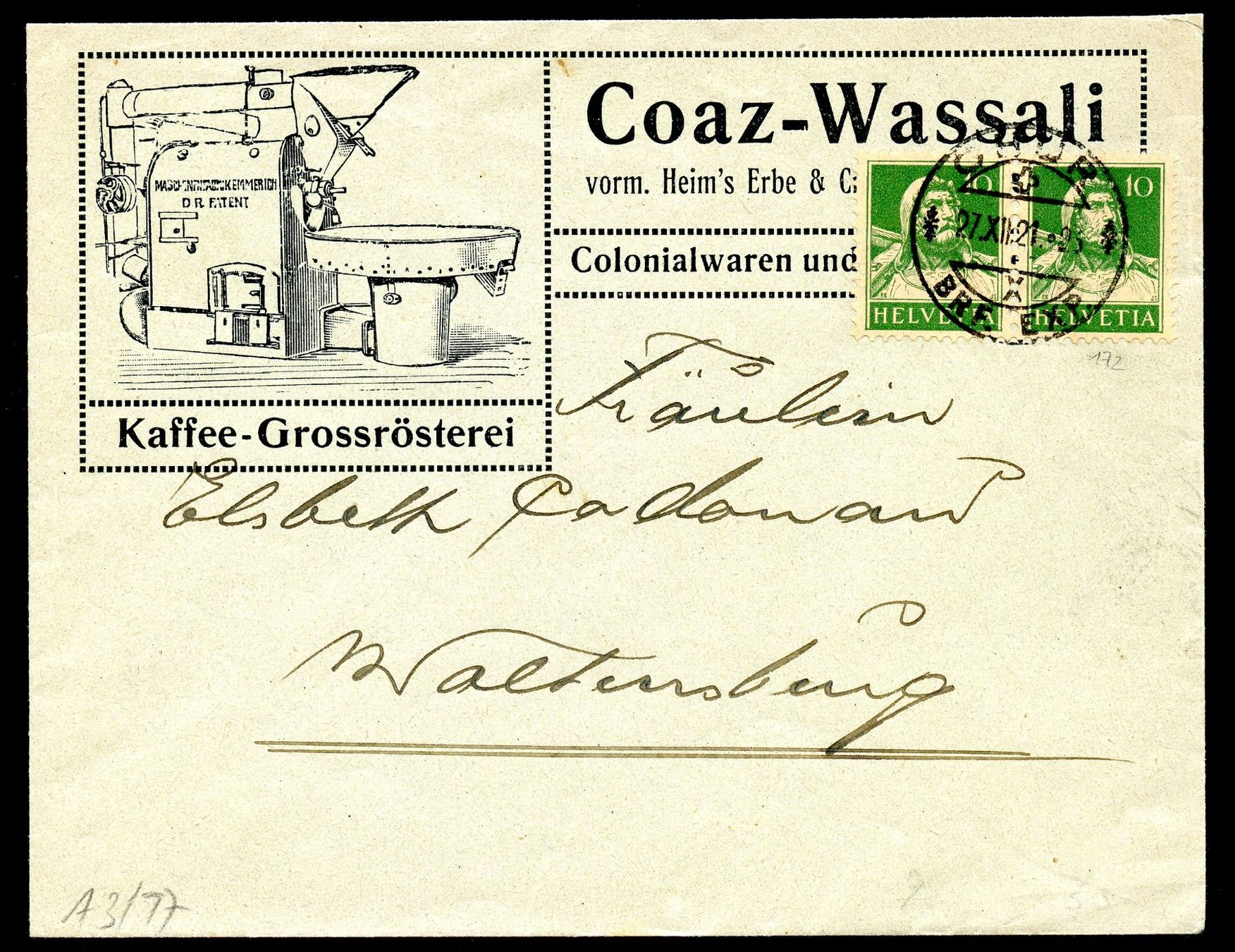 Tutti i francobolli: 1 Lot 3 illustrierte Briefe Schweiz – Usato da Steffisburg venduto da Charlamov 1