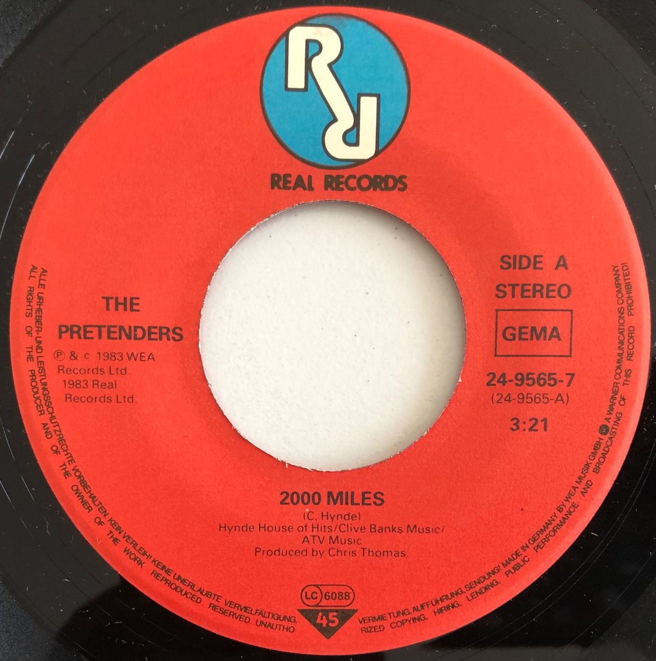 Dischi in vinile: PRETENDERS - 2000 MILES – Usato da Poliez-Pittet venduto da Newtown-Records 2