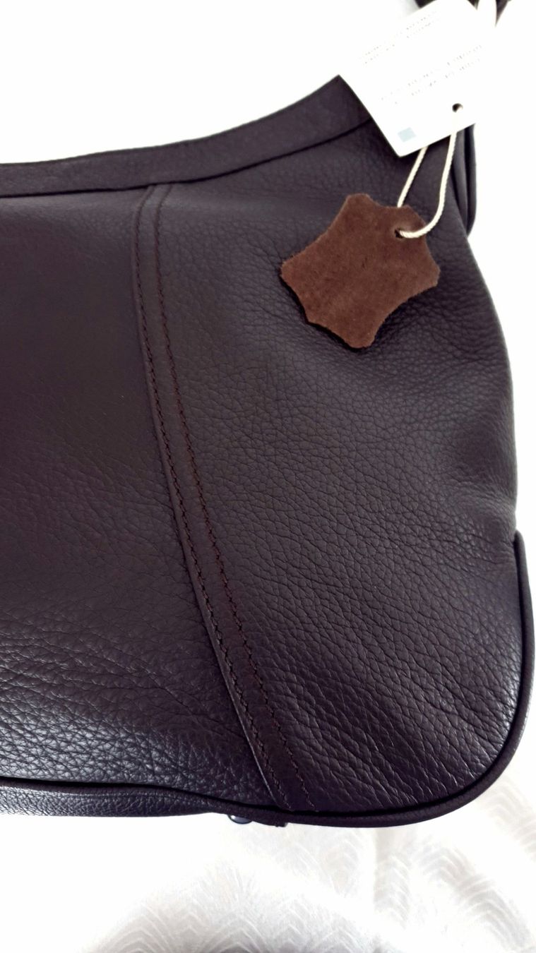 Borse da donna: Dunkelbraunes Echtleder Schultertasche - NEU – Nuovo e nell'imballaggio originale da Uetikon am See venduto da Kakao2 7