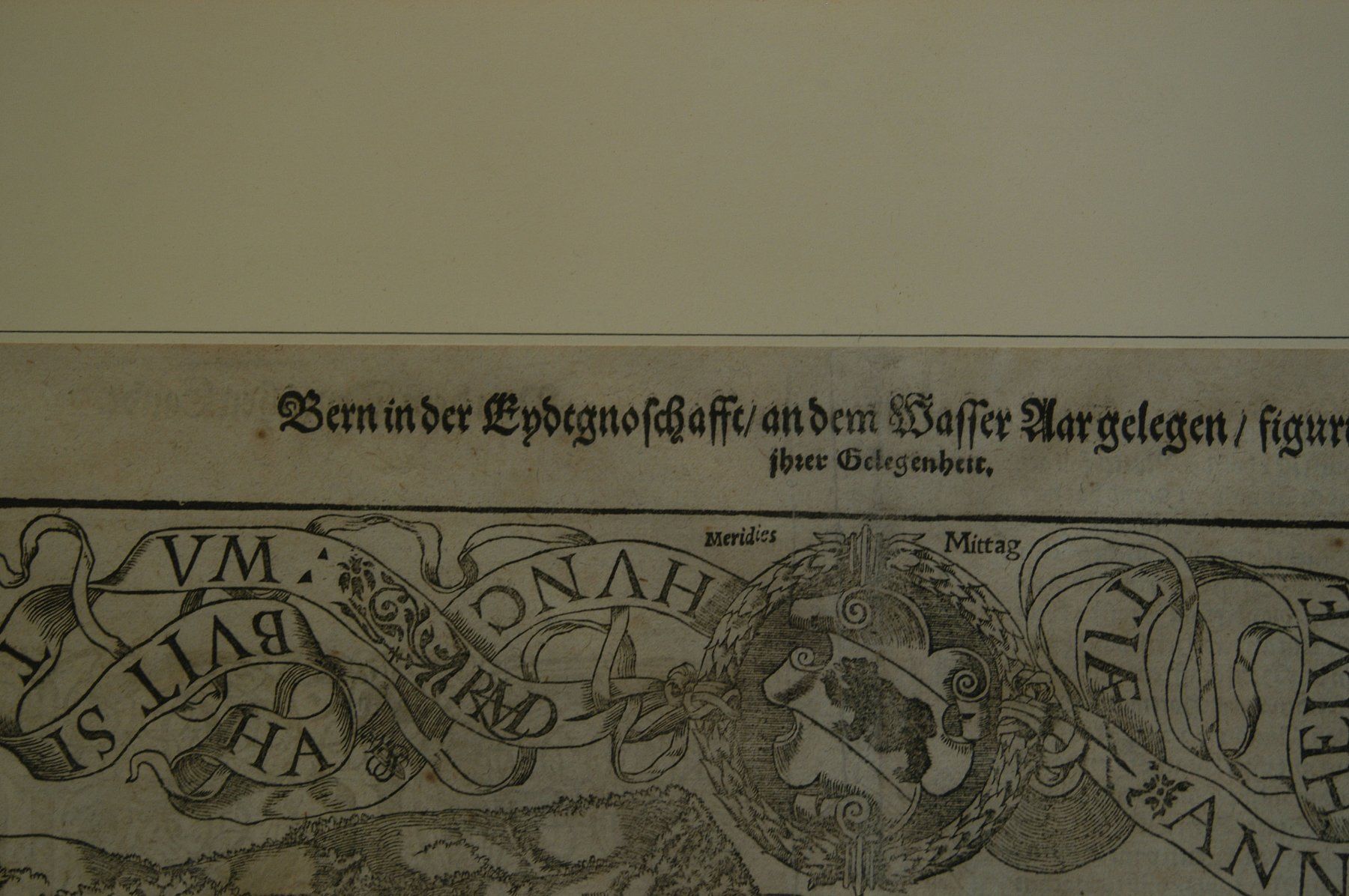 Stiche: Antiker Stich von Bern Doppelrahmen – Gebraucht aus Herisau von Wisen 1