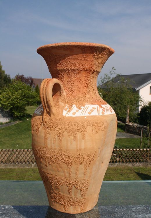 Pflanz Amphore Ton Terracotta Blumen Garten Deko Kaufen auf Ricardo