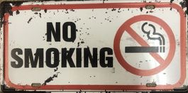 No Smoking Blechschild Metallschild Bar Restaurant Konzert