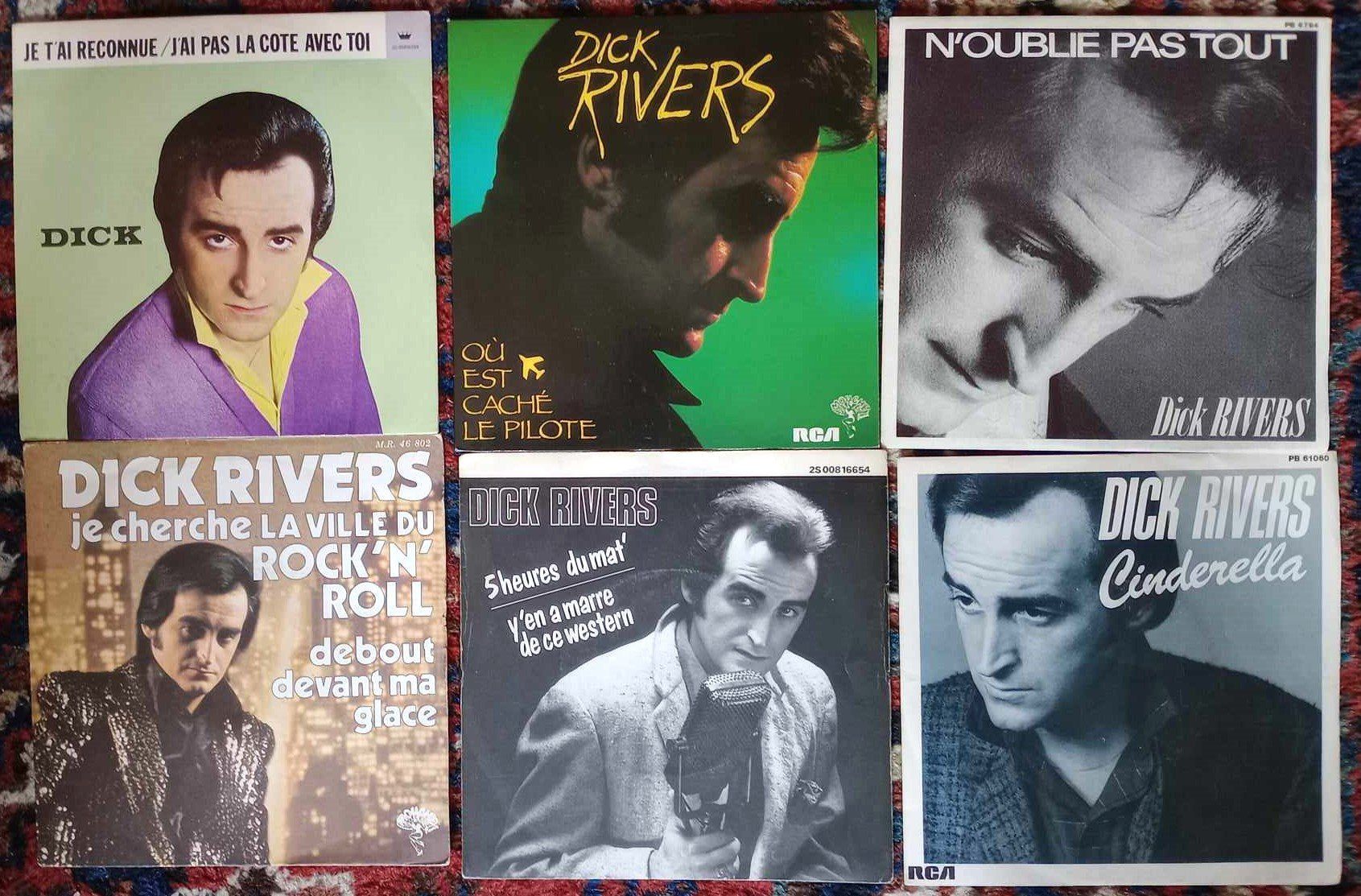 Dischi in vinile: DICK RIVERS - collection de 12 x disques 7" vinyles 45t – Usato da Le Locle venduto da PereiraHugo 2