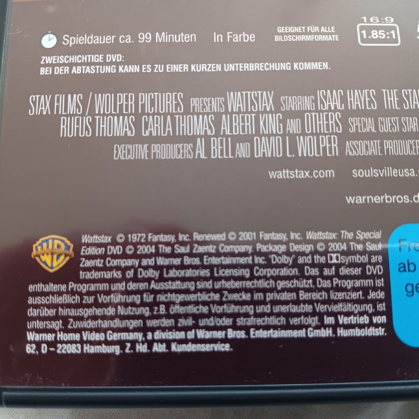 Tutti i DVDs: DVD Wattstax 2004 Germany – Nuovo (secondo la descrizione) da Chur venduto da chr_b2cn 2