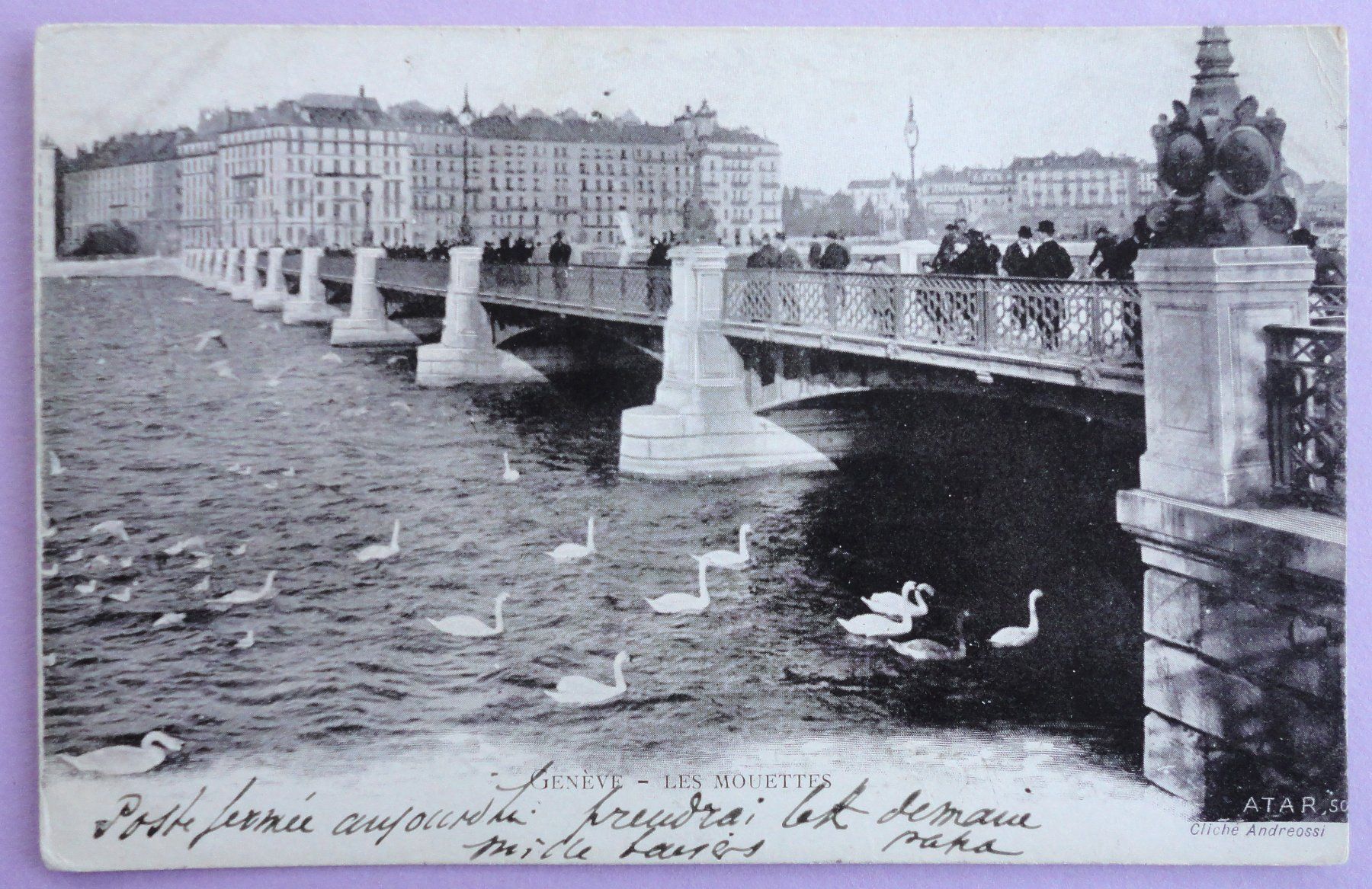 Cartoline postali: Genève - Les Mouettes – Difettoso da Fétigny venduto da Billy2miny