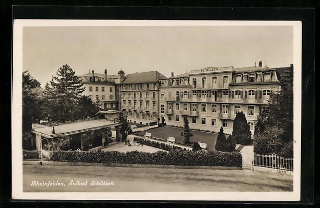Cartoline postali: AK Rheinfelden, Solbad Schützen – Usato da Berlin venduto da bartko-reher