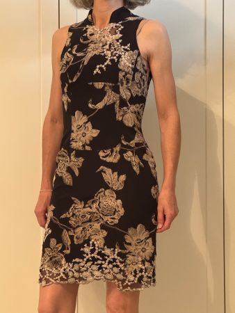 Karen Millen - Robe en soie rebrodée