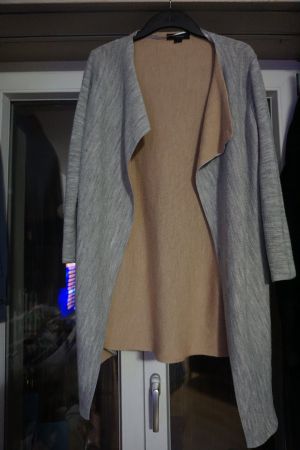 Atmosphere Strickjacke Gr. M, Grau/Beige