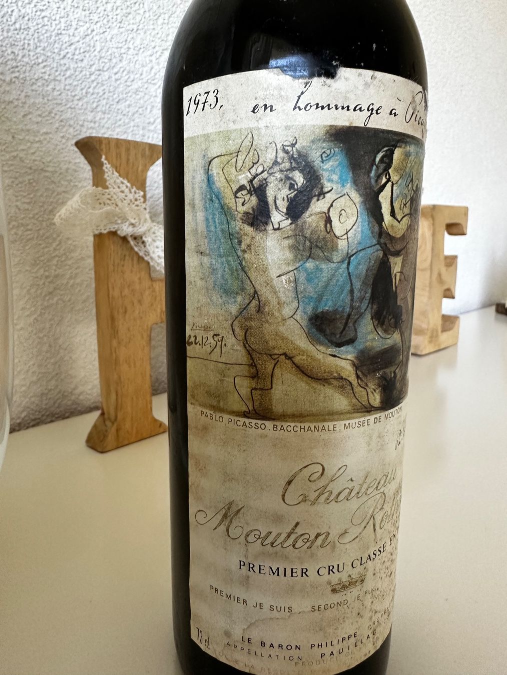 Mouton Rothschild Vino: Château Mouton Rothschild 1973 – Nuovo (secondo la descrizione) da Yens venduto da Rilou80 2