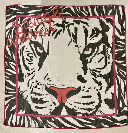 Animalprint: Schal / Wanddeko Schwarz Weiss Pink Trendy