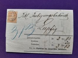 alter Brief mit interess. Inhalt von Aarau nach LUPFIG 1877