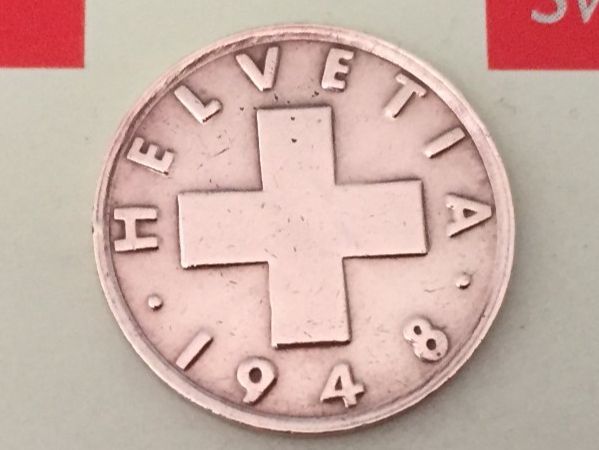 Tutti le monete: 2 Rappen 1948 ss-vz – Usato da Elsau venduto da herbybay