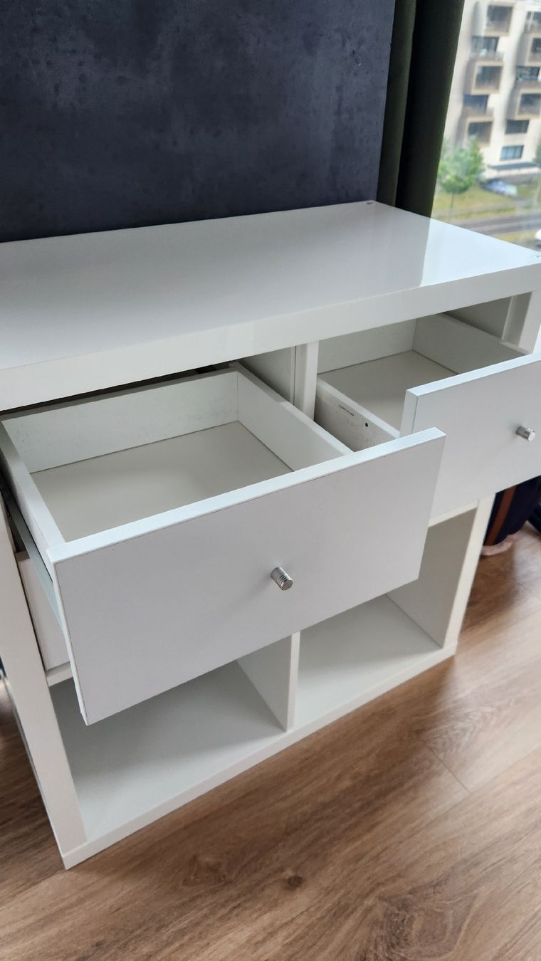 Ikea Scaffali: Ikea Kallax 2x2 mit 4 schubladen weiß – Usato da Zürich venduto da mrs_kl5x 1
