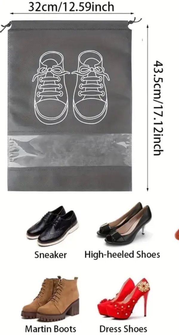Borse: 20x Reise Schuhbeutel, wasserdicht, schwarz – Nuovo e nell'imballaggio originale da Suhr venduto da SchnapperCH 2