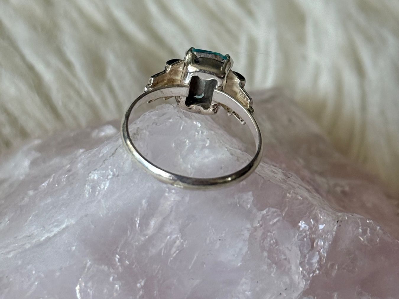 Anelli: Ring Silber mit türkisfarbenem Stein – Usato da Istighofen venduto da Ringparadies 1
