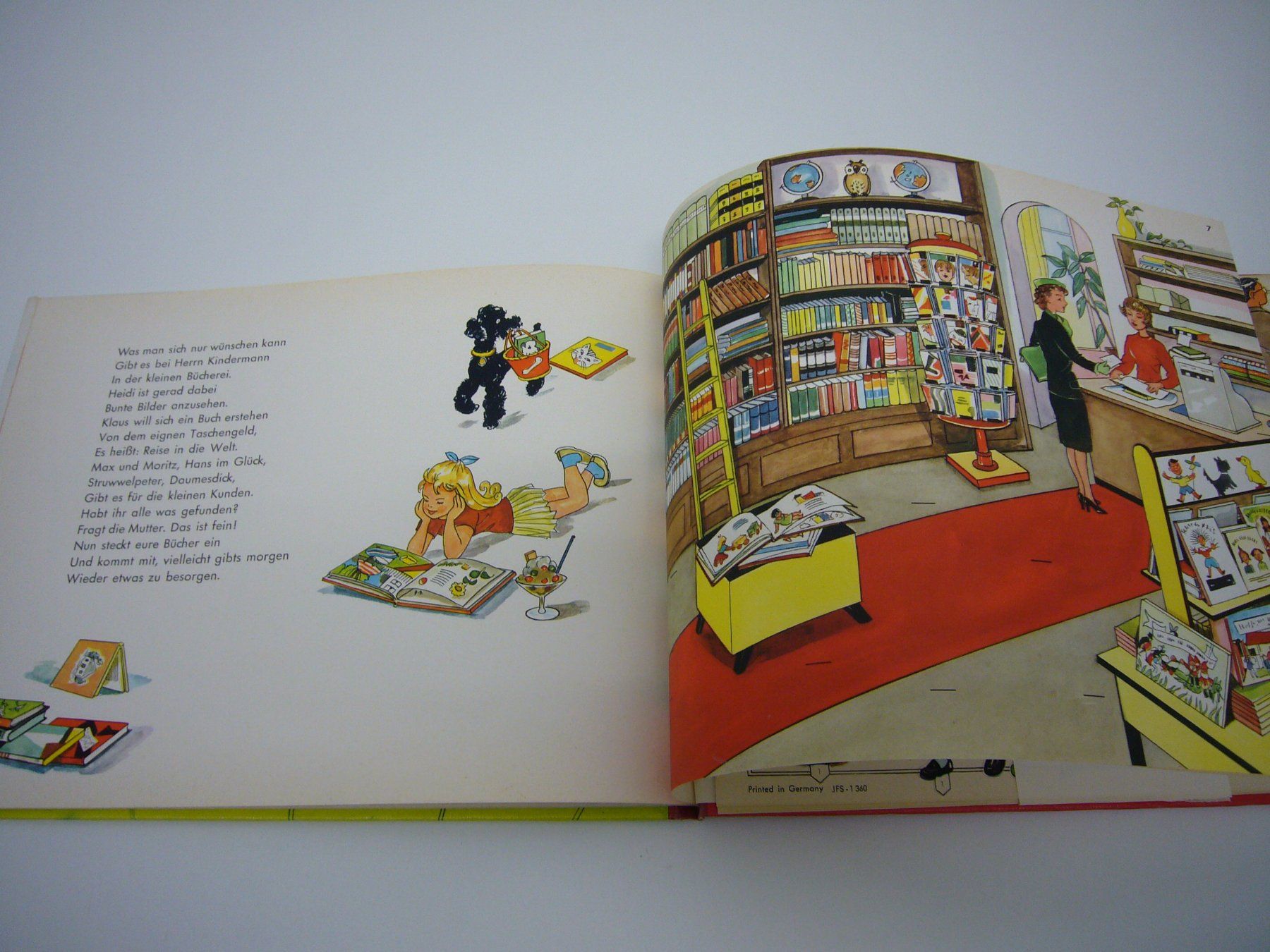 Libri: Antikes Kinderbuch "Wir kaufen ein", Lotte Oldenburg, 50er – Nuovo (secondo la descrizione) da Affoltern am Albis venduto da Stationeleven 7