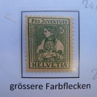 1917: J8 mit Abart: "grössere Farbflecken" im Markenbild